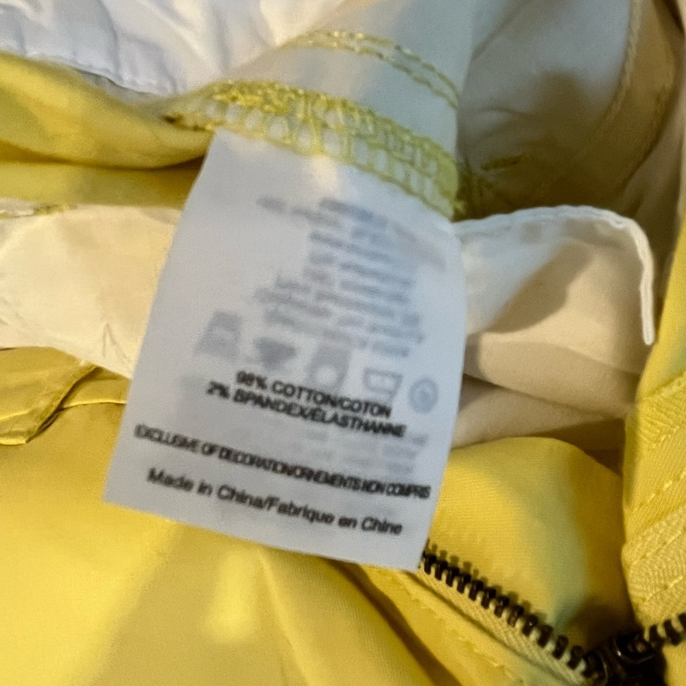 Tory Burch NWT Adrienne Lemon Embroidered Chino Pants 29 Resort - Picture 10 of 13